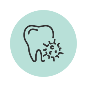 Icon of Tooth with Infection