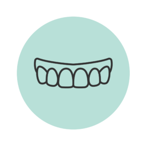 Icon Depicting Overcrowded Teeth