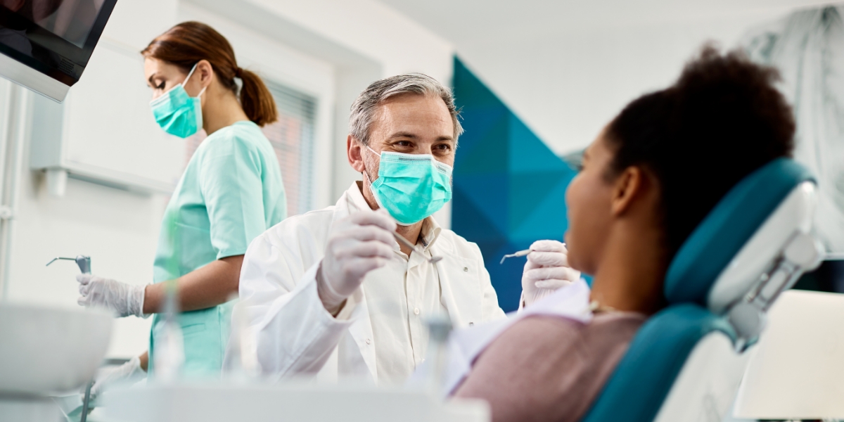 Dental implants doctor with patient   sf oral surgery